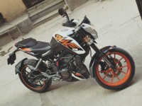 White KTM Duke 200