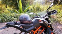 Black And Orange KTM Duke 390