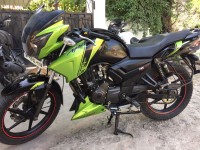 Green TVS Apache RTR 160