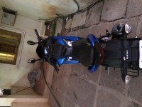 Blue Suzuki Gixxer SF