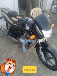 Black With Silver Honda Shine