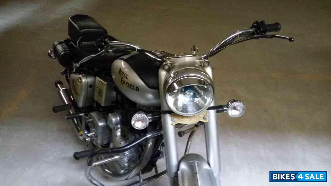 Silver Royal Enfield Vintage Bullet