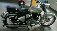 Silver Royal Enfield Vintage Bullet