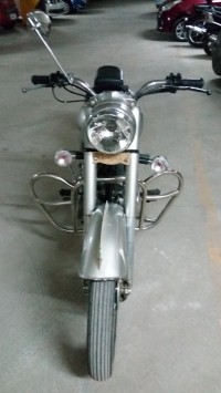 Silver Royal Enfield Vintage Bullet