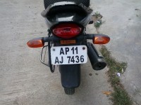 Blue/black Bajaj Platina 125 DTS-Si