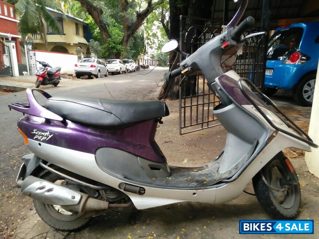 Red Purple TVS Scooty Pep