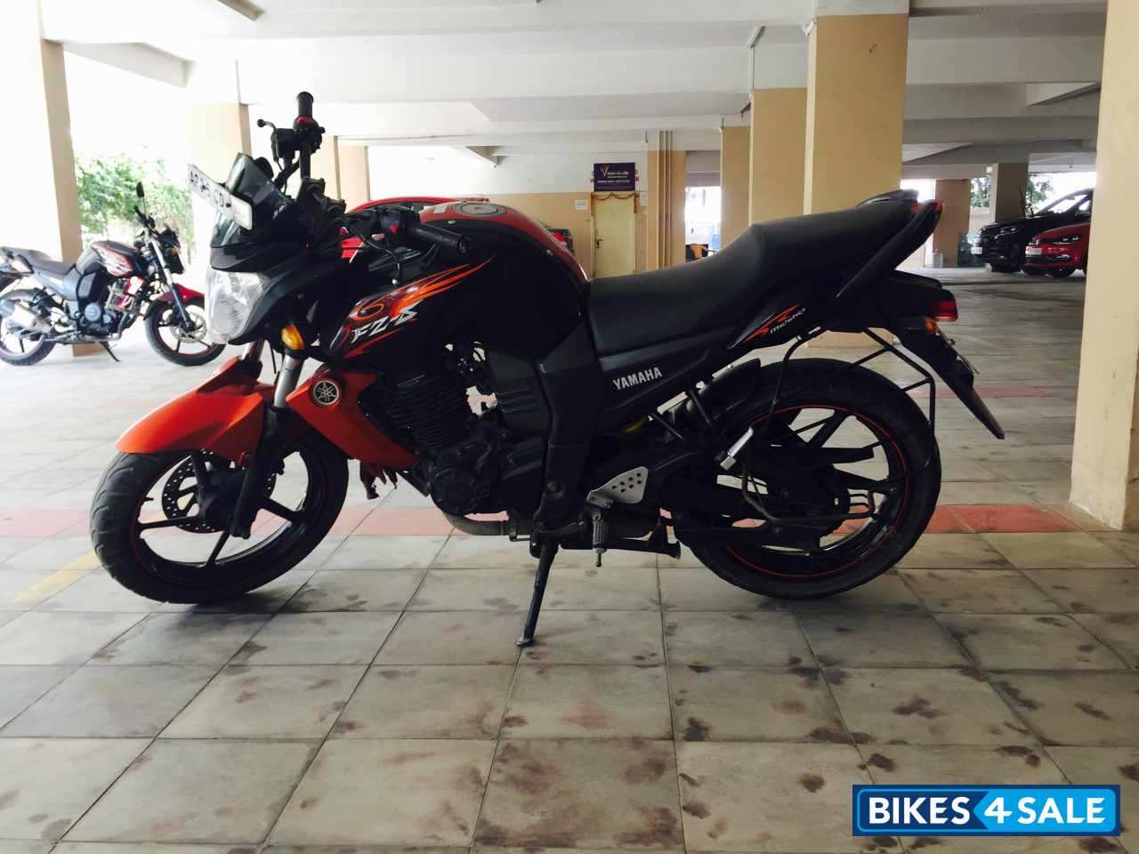 Orange Black Yamaha FZ-S