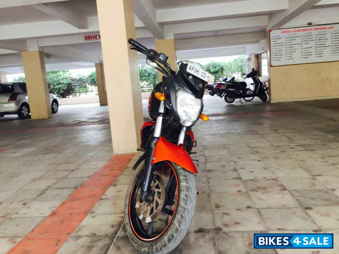 Orange Black Yamaha FZ-S Orange Black Yamaha FZ-S