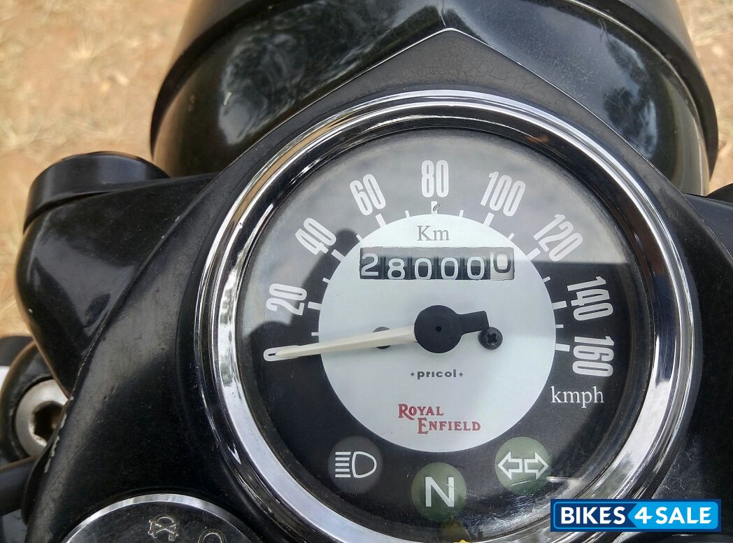 Black Royal Enfield Classic Chrome