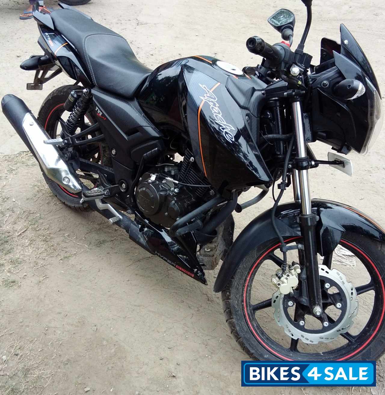Used 2016 Model Tvs Apache Rtr 160 For Sale In Ambala Id 137034 Black Colour Bikes4sale