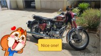 Maroon Royal Enfield Classic Chrome