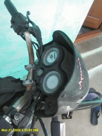 Burgundy Black Bajaj Platina 100