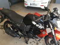 Black/orange Yamaha FZ-S