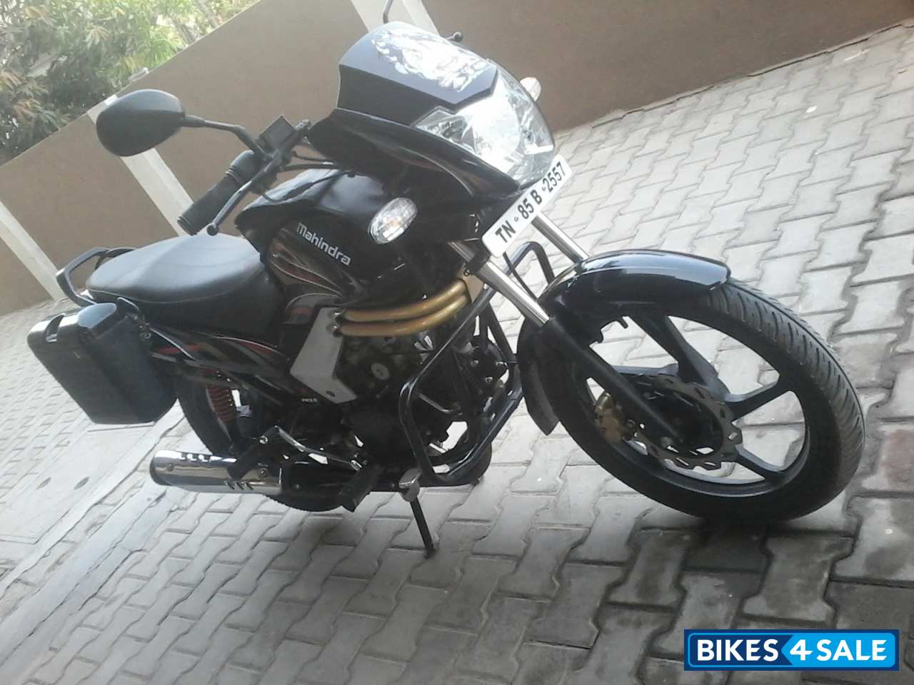 Black And Red Mahindra Centuro