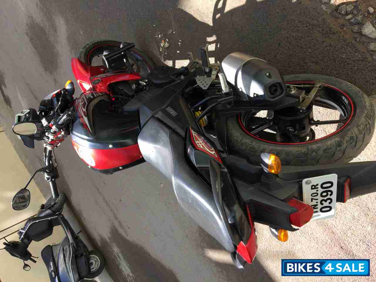 Red With Black Yamaha FZ-S