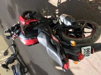 Red With Black Yamaha FZ-S