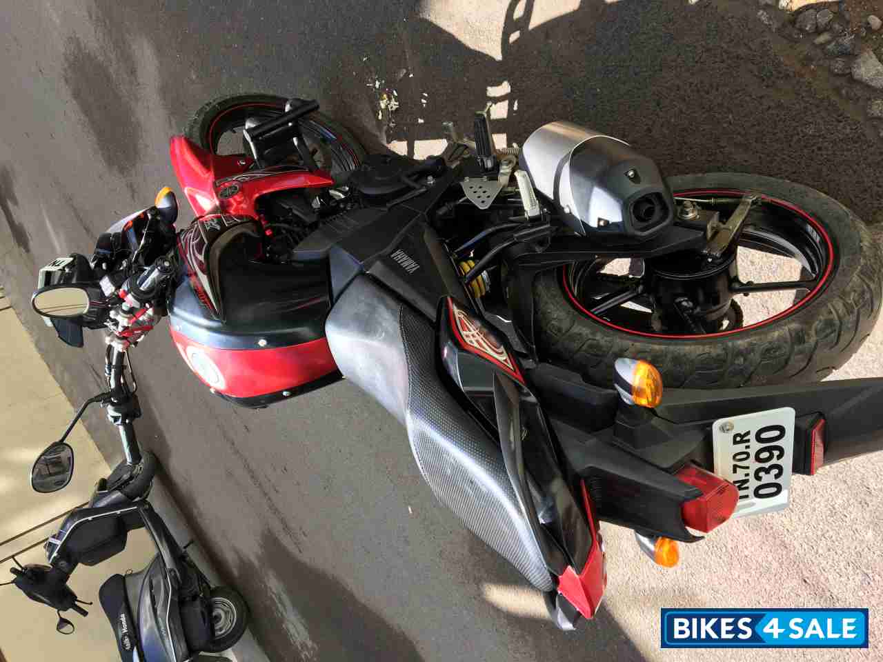 Red With Black Yamaha FZ-S