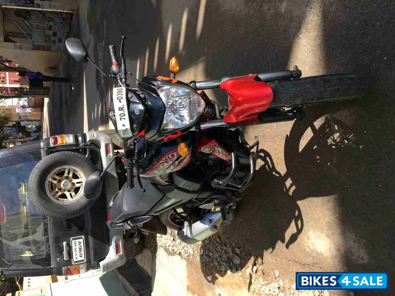 Red With Black Yamaha FZ-S