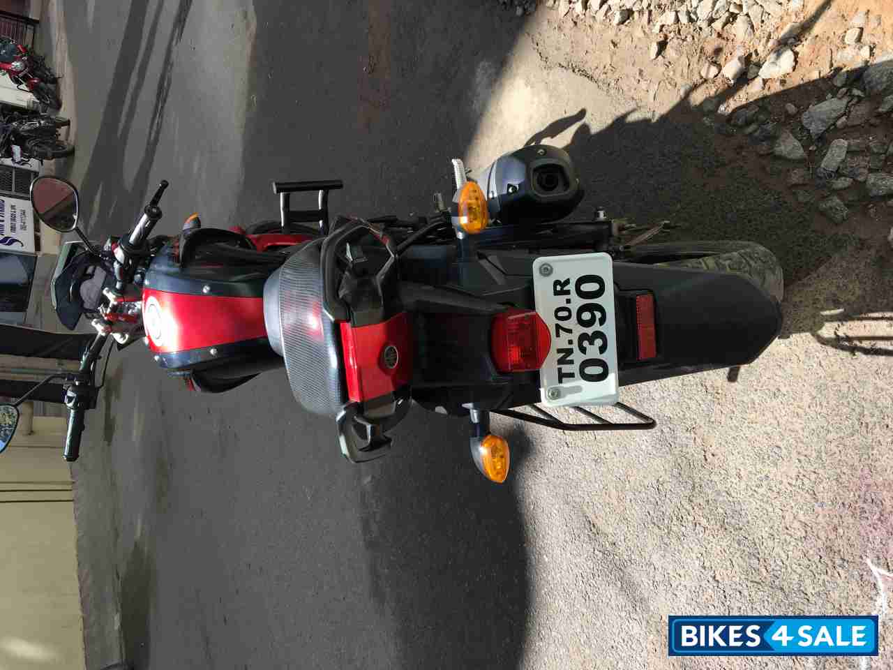 Red With Black Yamaha FZ-S