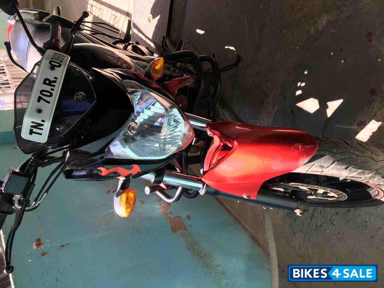 Red With Black Yamaha FZ-S