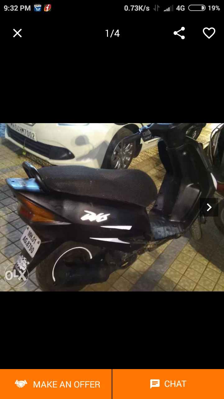 Black Honda Dio