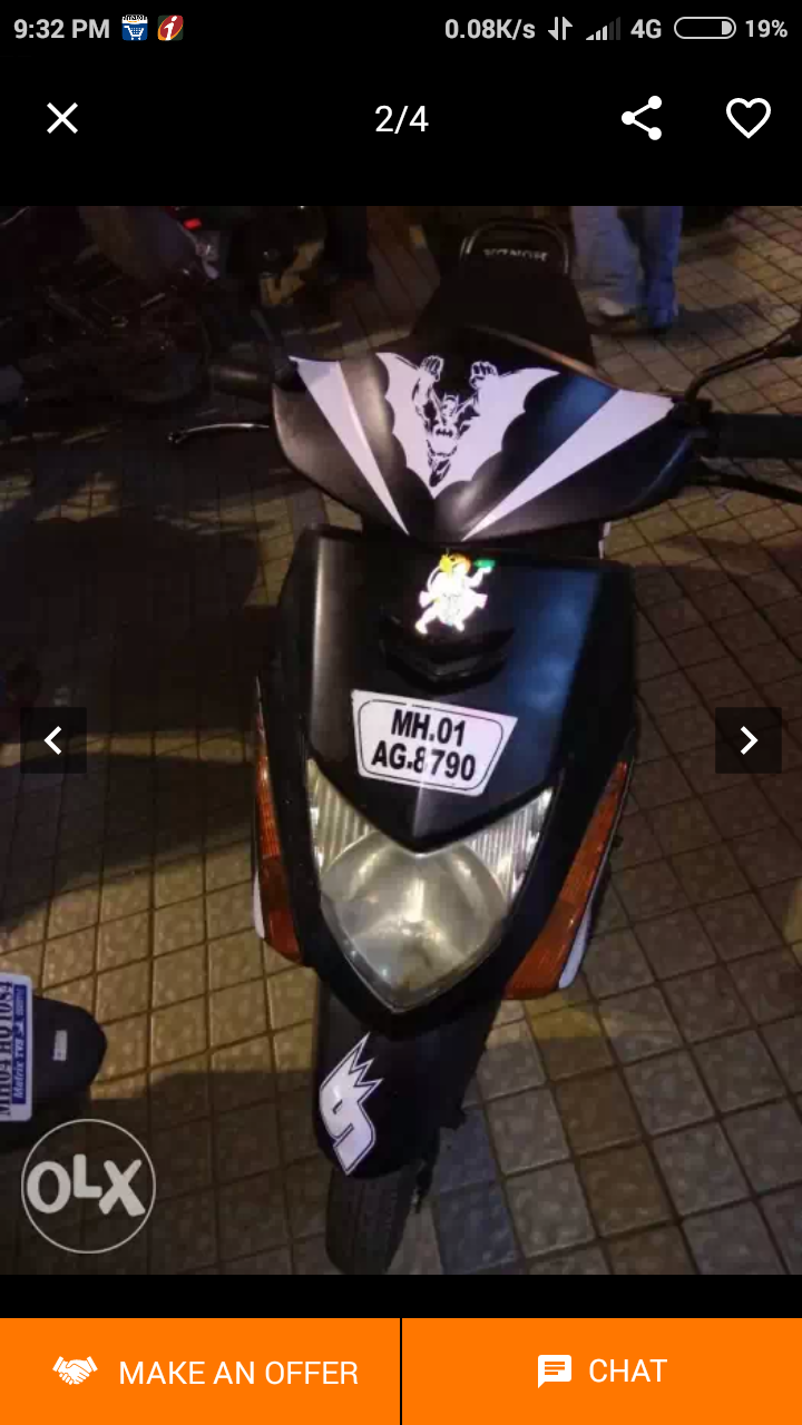 Black Honda Dio