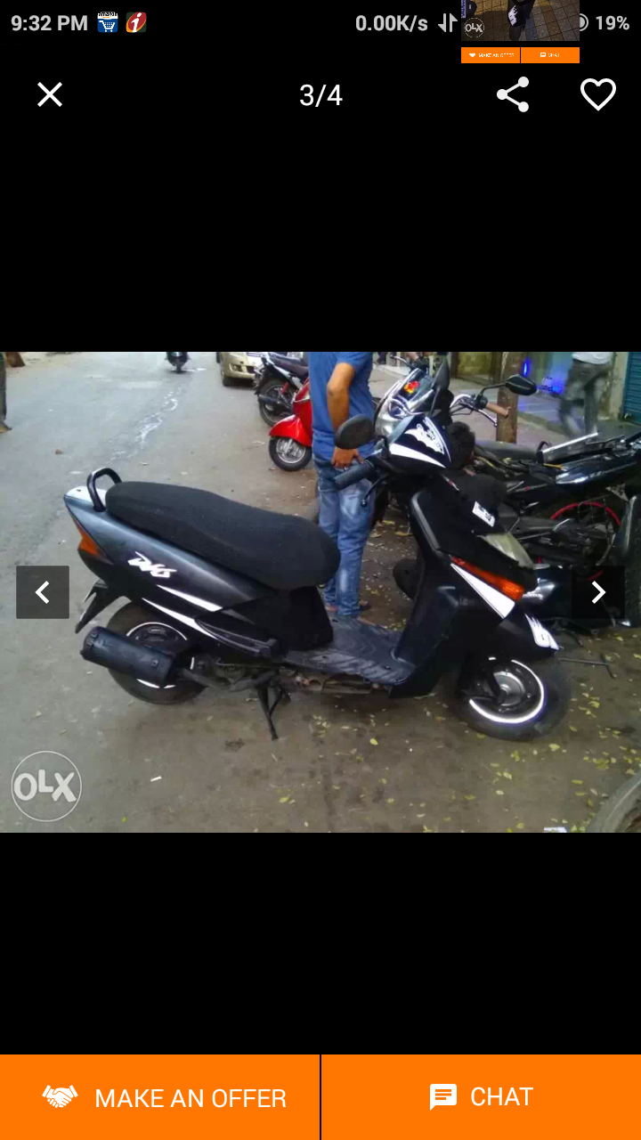 Black Honda Dio