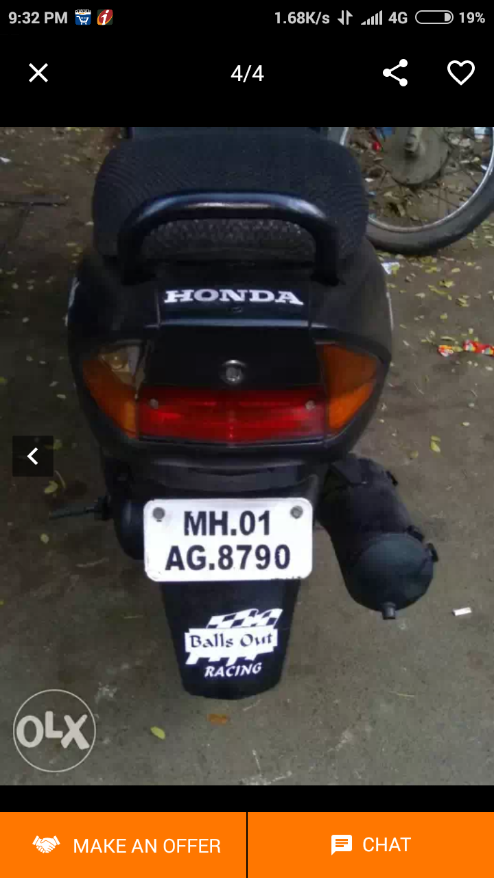 Black Honda Dio