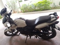 White TVS Apache RTR 180 ABS