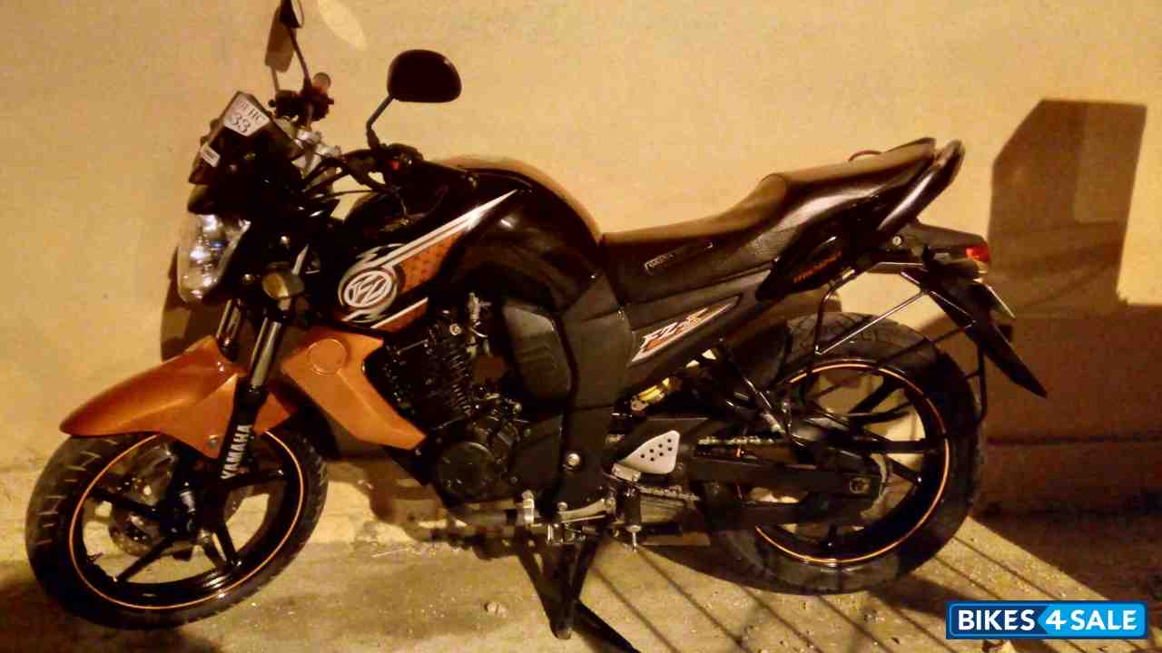 Black With Maroon Yamaha FZ-S