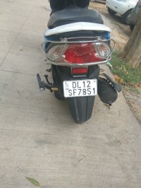 Blue And White Honda Dio