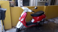 Custom Color ( Red&white) Vespa LX 125