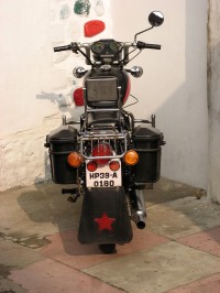 Black, Red And Chrome Plated Royal Enfield Lightning 535