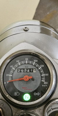 Silver Royal Enfield Bullet Electra Twinspark