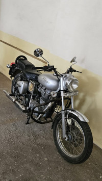 Silver Royal Enfield Bullet Electra Twinspark