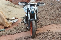 White KTM Duke 200