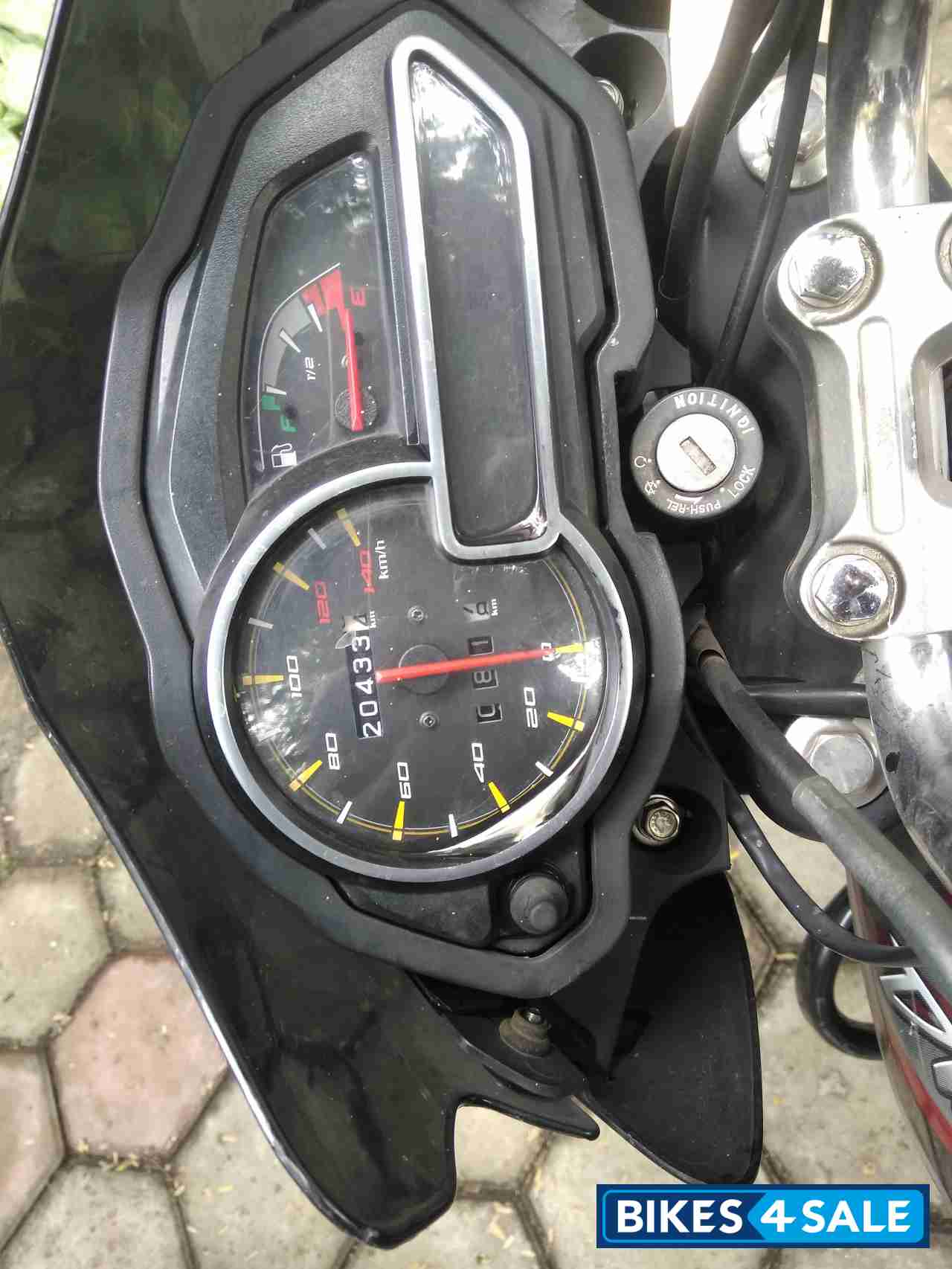 Black Bajaj Discover 125 ST