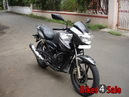Grey TVS Apache RTR 180 ABS