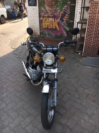 Black Yamaha RX 100
