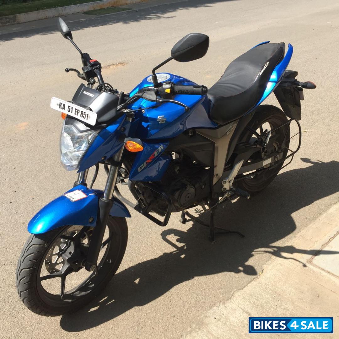 Matt Trion Blue Suzuki Gixxer 150