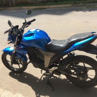 Matt Trion Blue Suzuki Gixxer 150