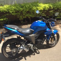 Matt Trion Blue Suzuki Gixxer 150