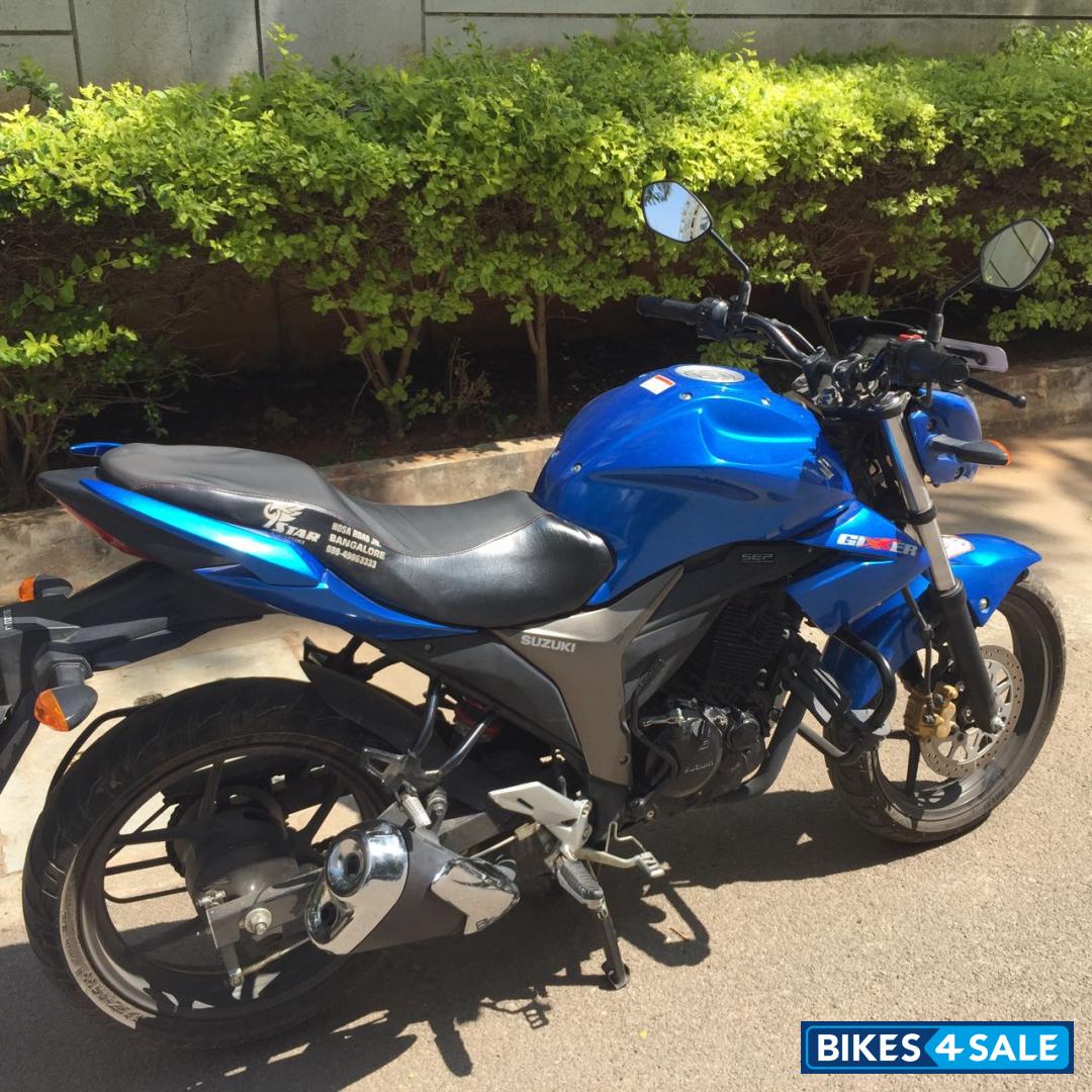 Matt Trion Blue Suzuki Gixxer 150 Matt Trion Blue Suzuki Gixxer 150