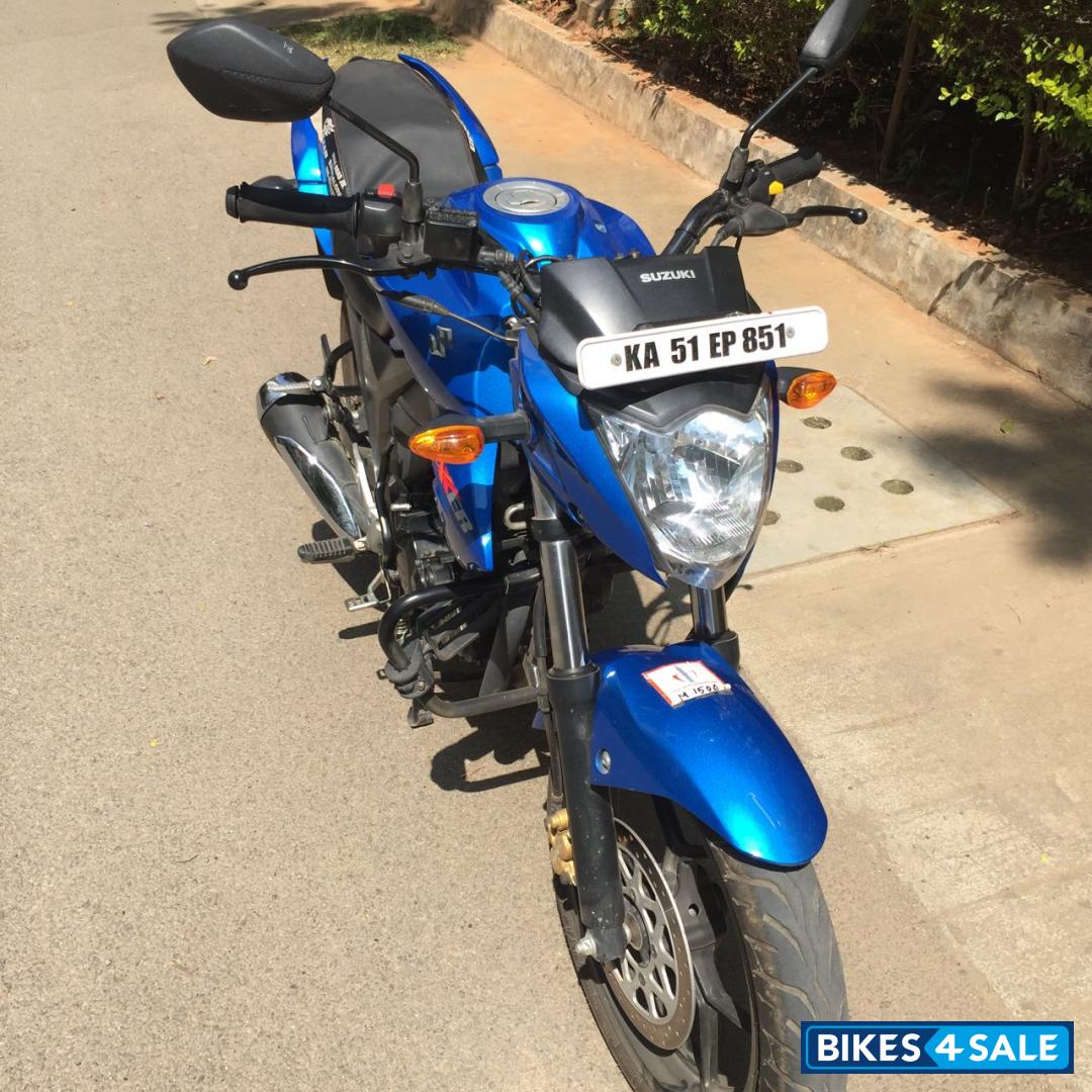 Matt Trion Blue Suzuki Gixxer 150 Matt Trion Blue Suzuki Gixxer 150