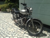 Silver Royal Enfield Bullet Electra 5S