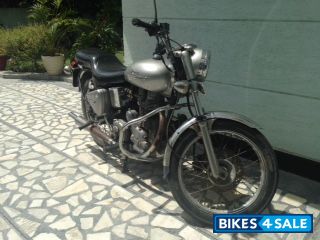 Silver Royal Enfield Bullet Electra 5S