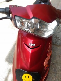 Red TVS Scooty Teenz