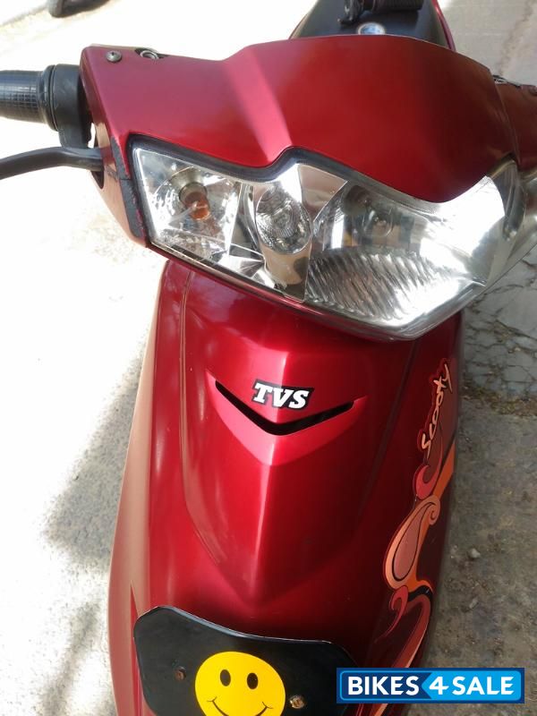 Red TVS Scooty Teenz