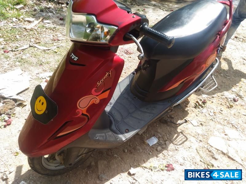 Red TVS Scooty Teenz
