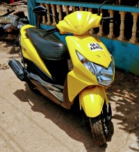 Yellow Honda Dio